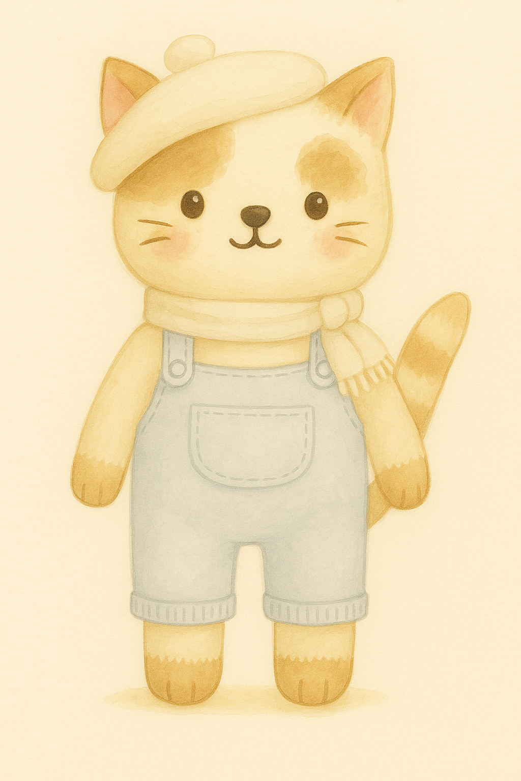 Berry – Knitted Cat Doll
