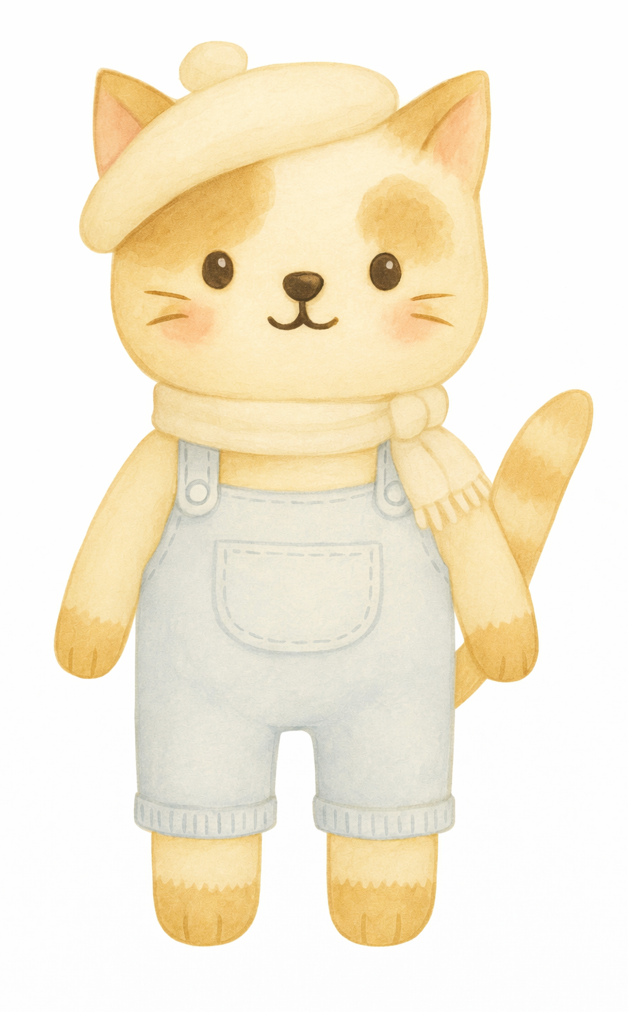 Tiny Duzzi – Knitted Cat Doll
