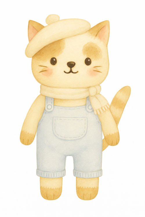 Tiny Duzzi – Knitted Cat Doll