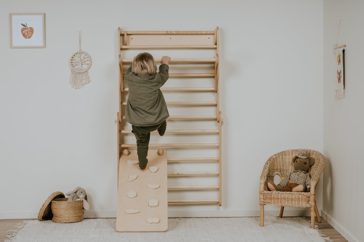 Swedish Wall & Triangle 2in1 Set + Ramp & Slide 2in1